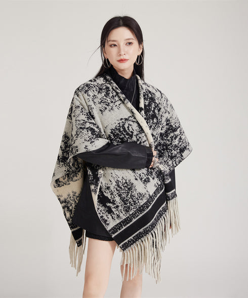 Ink Jacquard Stole
